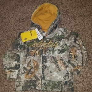 NWT Cabela's Zonz Woodlands Zip Up 3T